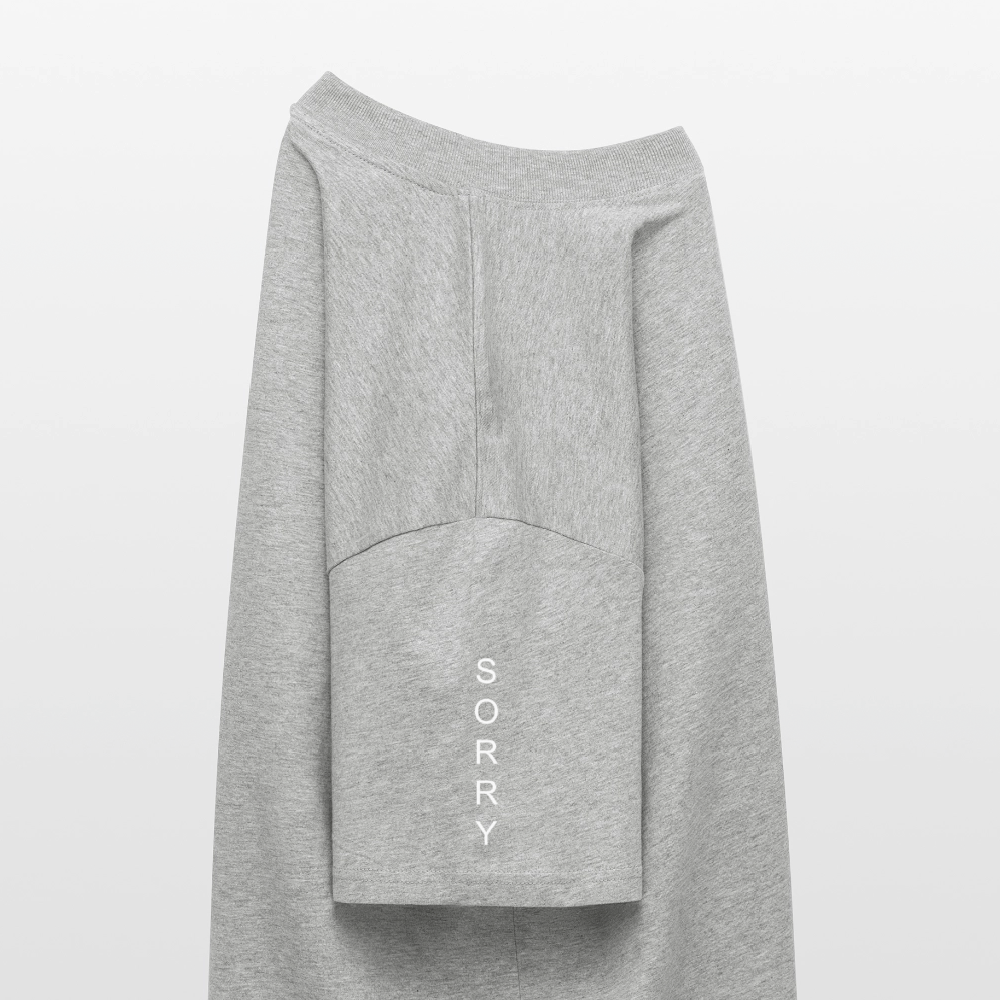 SAY SORRY - heather gray