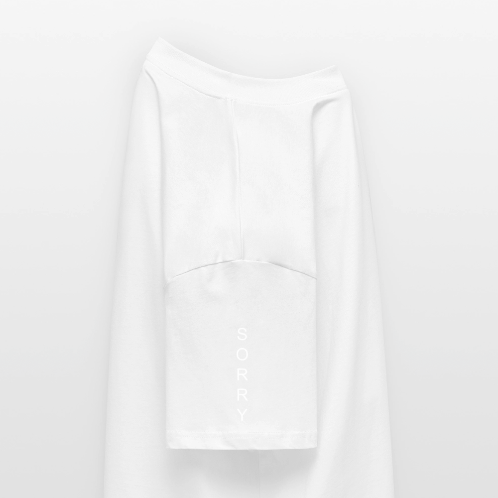 SAY SORRY - white